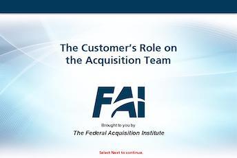 The Customer's Role on the Acquisition Team