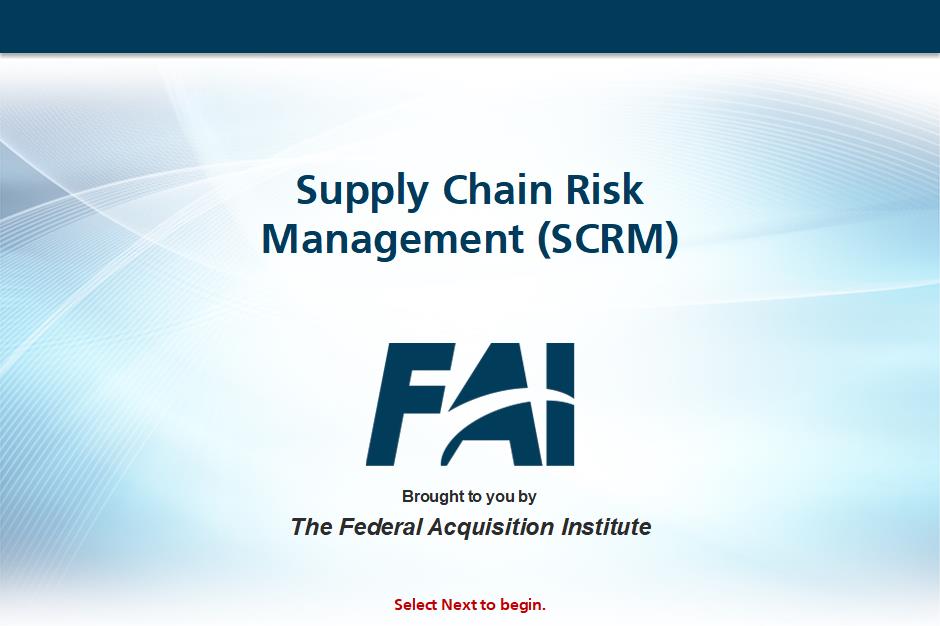 Introduction to Supply Chain Risk Management
