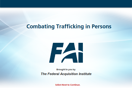 Combating Trafficking in Persons